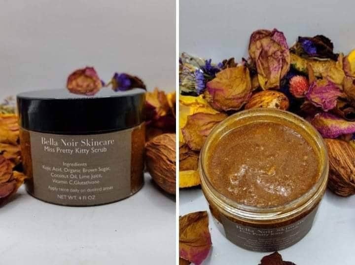 Miss Pretty Kitty Kat Scrub, ingrown hair scrub, intimate scrub, yoni